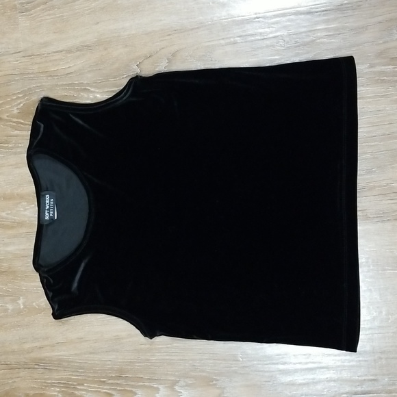 (M) Soft Works Petites Soft Velvet Evening Date Night Comfortable Minimalist - Picture 1 of 8